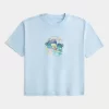 Boxy Crop SpongeBob SquarePants Graphic Tee