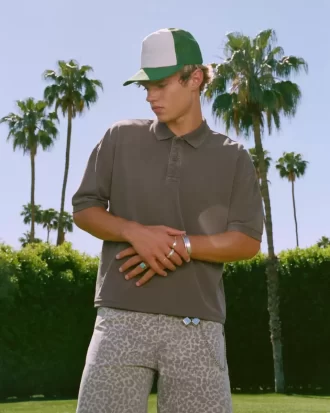 Boxy Crop Washed Polo