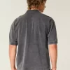 Boxy Crop Washed Polo
