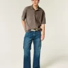 Boxy Crop Washed Polo