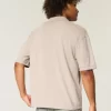 Boxy Crop Washed Polo