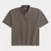 Boxy Crop Washed Polo