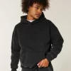 Boxy Embroidered Graphic Hoodie
