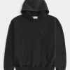 Boxy Embroidered Graphic Hoodie