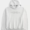 Boxy Flame Graphic Hoodie