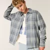 Boxy Flannel Shirt