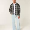 Boxy Flannel Shirt