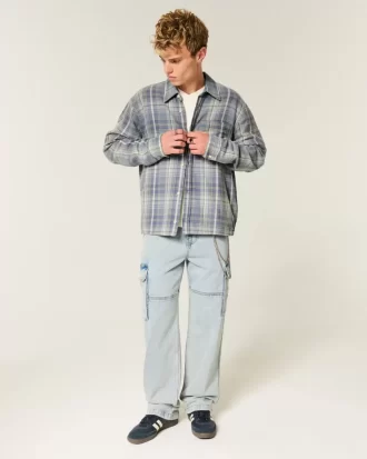 Boxy Flannel Shirt