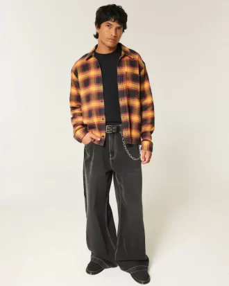 Boxy Flannel Shirt