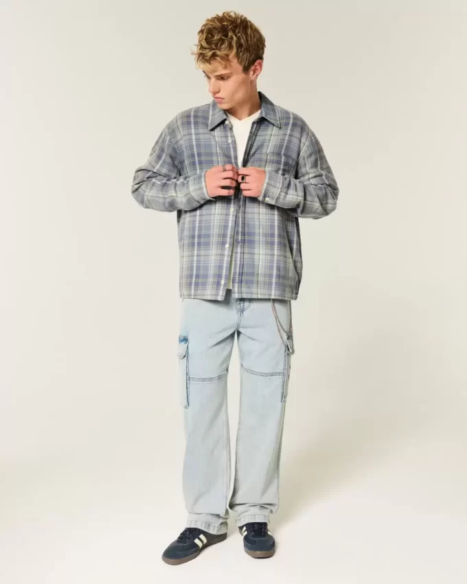 Boxy Flannel Shirt