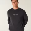 Boxy Graphic Crew Sweater