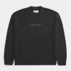 Boxy Graphic Crew Sweater
