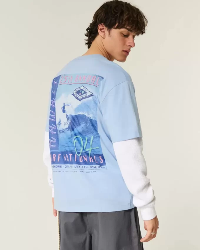 Boxy Hawaii Surf Graphic Tee