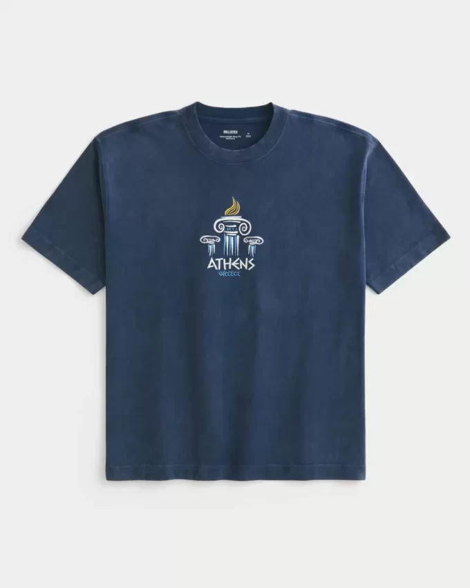 Boxy Heavyweight Athens Graphic Tee