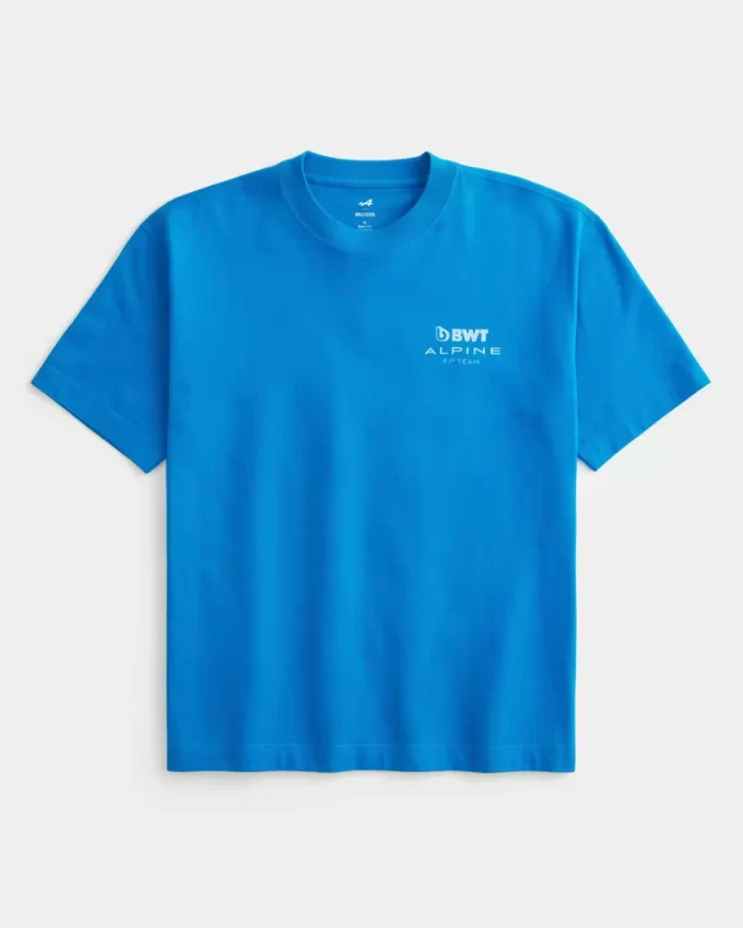 Boxy Heavyweight BWT Alpine F1 Team Graphic Tee