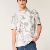 Boxy Heavyweight Camo Crew T-Shirt