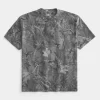 Boxy Heavyweight Camo Crew T-Shirt