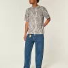 Boxy Heavyweight Camo Crew T-Shirt