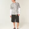 Boxy Heavyweight Camo Crew T-Shirt