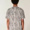 Boxy Heavyweight Camo Crew T-Shirt