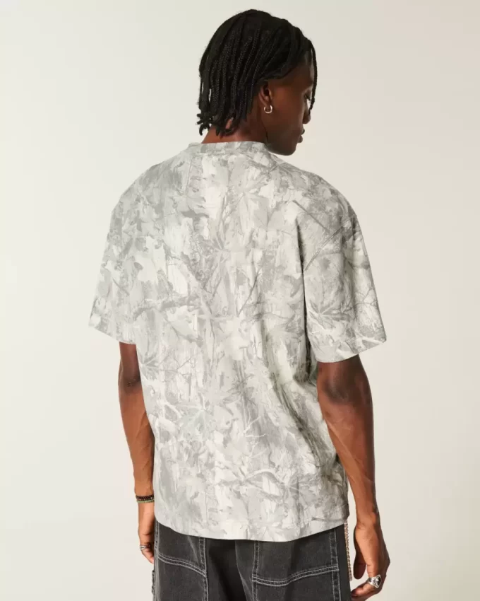 Boxy Heavyweight Camo Dodge Challenger SRT Graphic Tee