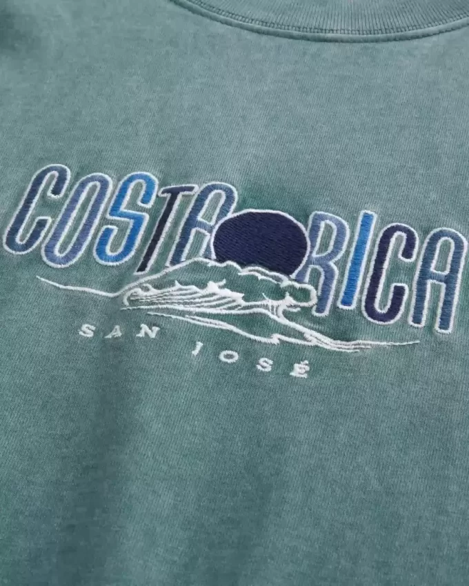 Boxy Heavyweight Costa Rica Graphic Tee