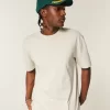 Boxy Heavyweight Cotton Crew T-Shirt