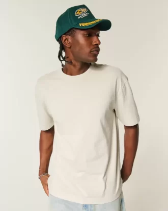 Boxy Heavyweight Cotton Crew T-Shirt