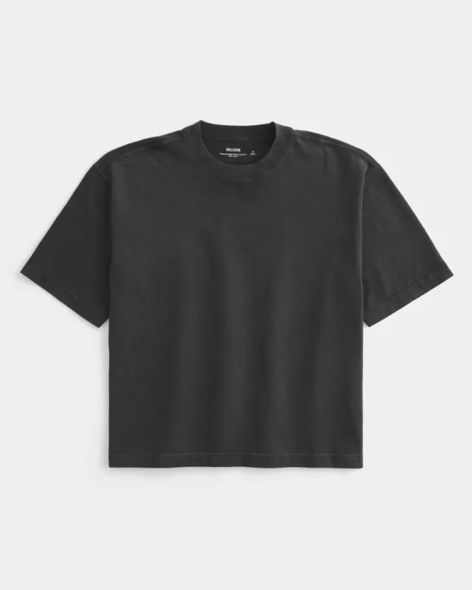 Boxy Heavyweight Crop Crew T-Shirt