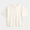 Boxy Heavyweight Crop Crew T-Shirt