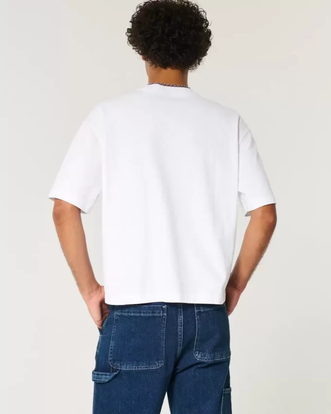 Boxy Heavyweight Crop Crew T-Shirt