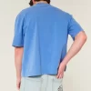 Boxy Heavyweight Crop Washed Crew T-Shirt