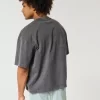 Boxy Heavyweight Crop Washed Crew T-Shirt