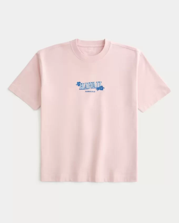 Boxy Heavyweight Hawaii Graphic Tee