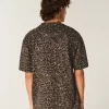 Boxy Heavyweight Leopard Print Dodge Hellcat Graphic Tee