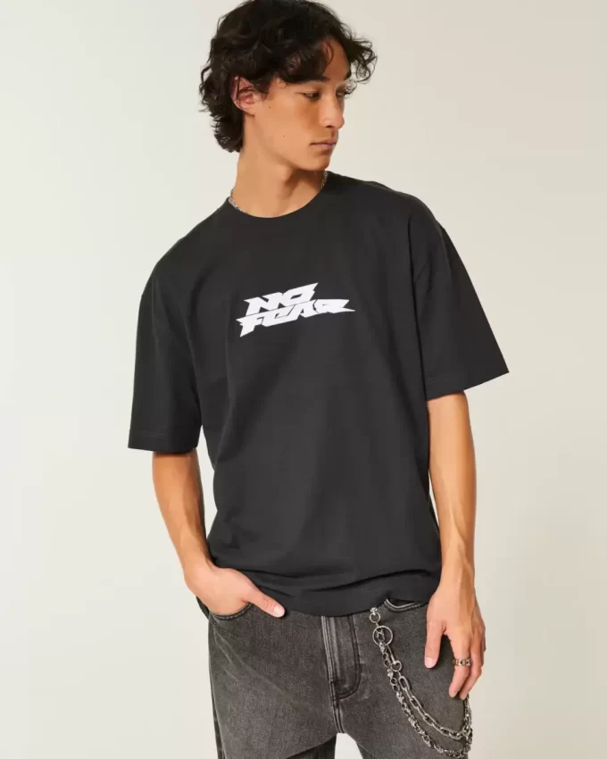 Boxy Heavyweight No Fear Graphic Tee