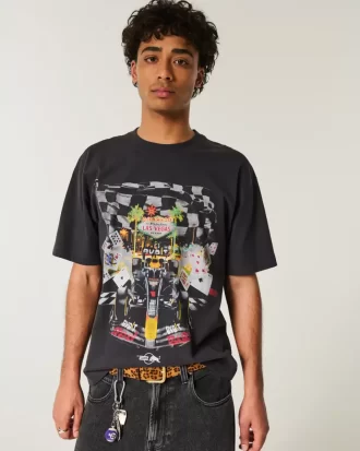 Boxy Heavyweight Oracle Red Bull Racing Graphic Tee