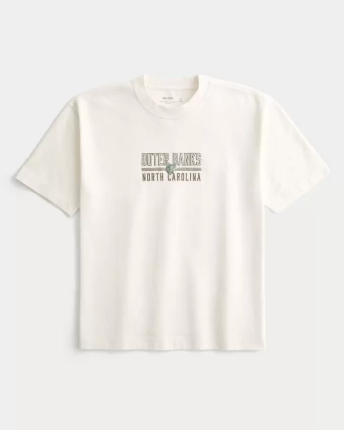 Boxy Heavyweight Outer Banks Graphic Tee