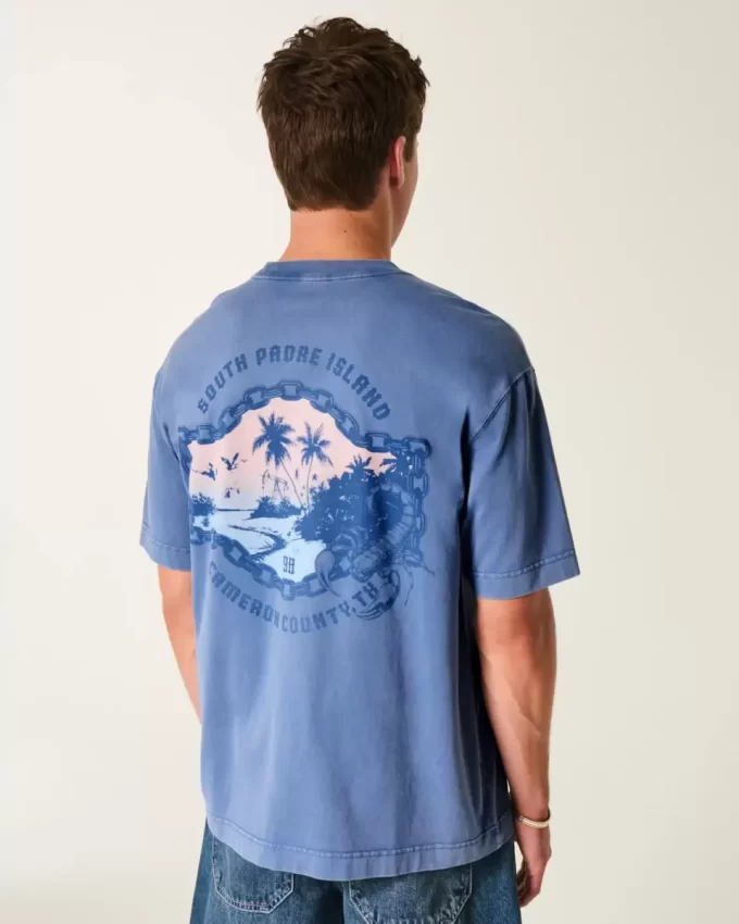 Boxy Heavyweight South Padre Island Graphic Tee Boxy Heavyweight South Padre Island Graphic Tee
