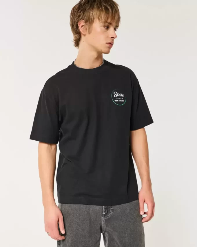 Boxy Heavyweight Stake F1 Team Kick Sauber Graphic Tee