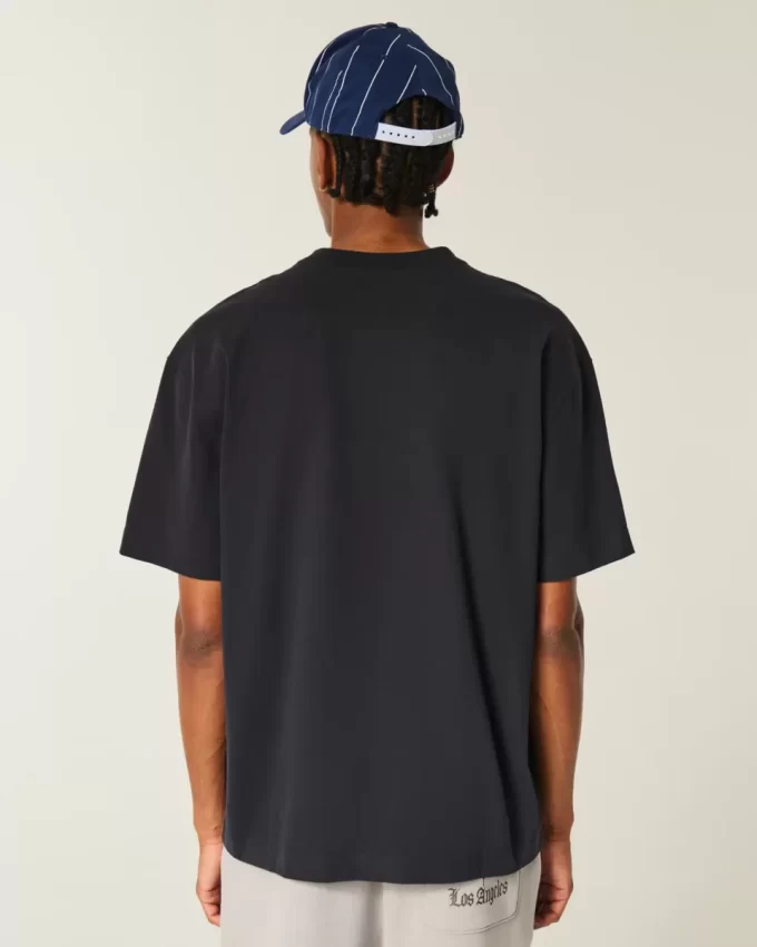 Boxy Heavyweight Star Embellished Crew T-Shirt