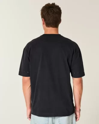 Boxy Heavyweight Star Embellished Crew T-Shirt