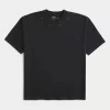 Boxy Heavyweight Star Embellished Crew T-Shirt