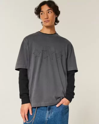 Boxy Heavyweight Star Graphic Tee