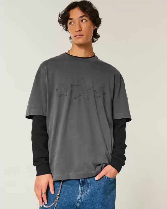 Boxy Heavyweight Star Graphic Tee