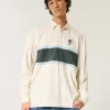 Boxy Heavyweight Tasmanian Devil Graphic Rugby Polo