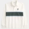 Boxy Heavyweight Tasmanian Devil Graphic Rugby Polo