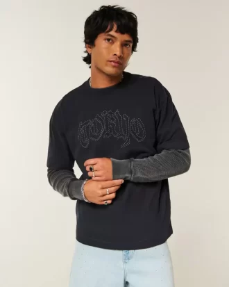Boxy Heavyweight Tokyo Graphic Tee