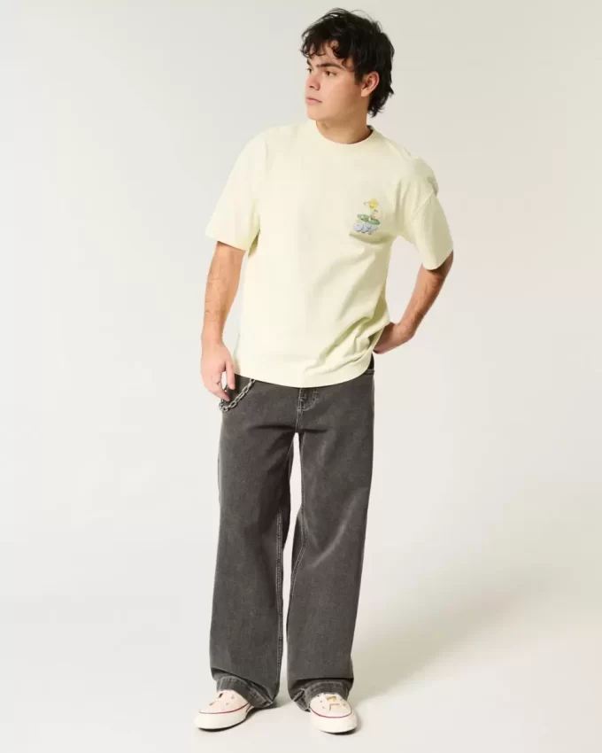 Boxy Heavyweight Tweety Golf Graphic Tee