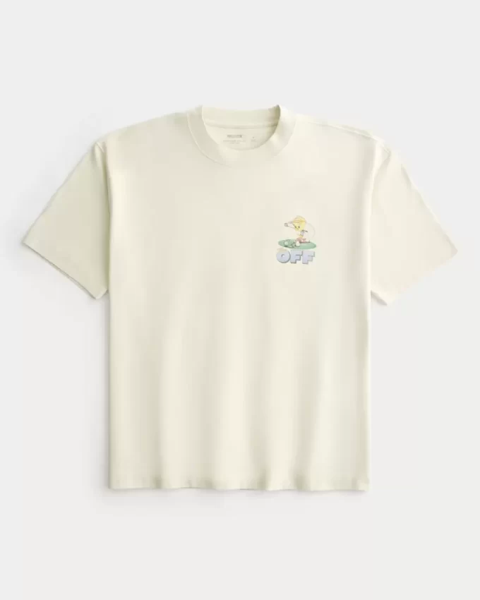 Boxy Heavyweight Tweety Golf Graphic Tee